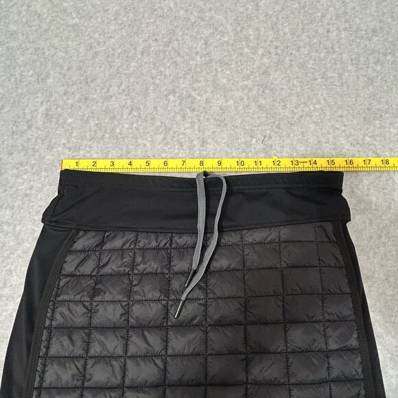 LITTLE DONKEY ANDY Skirt M Black Quilted Active Mini Skirt Zip Pocket Stretch - Picture 6 of 11